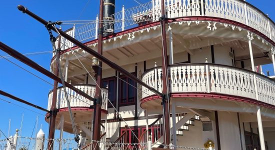 Riverboat exterior during the daytime