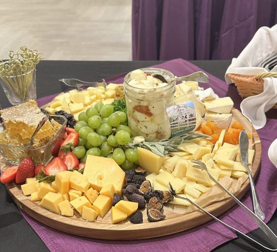 Fruit and cheese platter